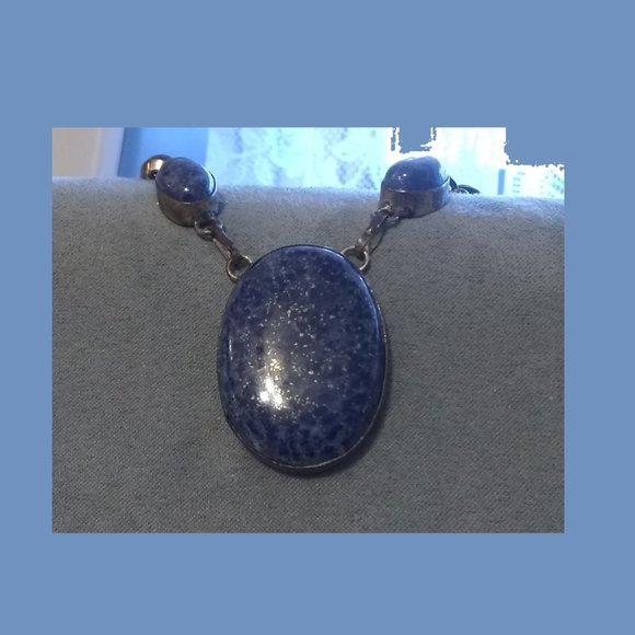 Genuine Lapis Lazuli Necklace - Picture 2 of 6